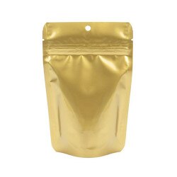 4 x 6 Stand Up Pouch -Metallic Gold